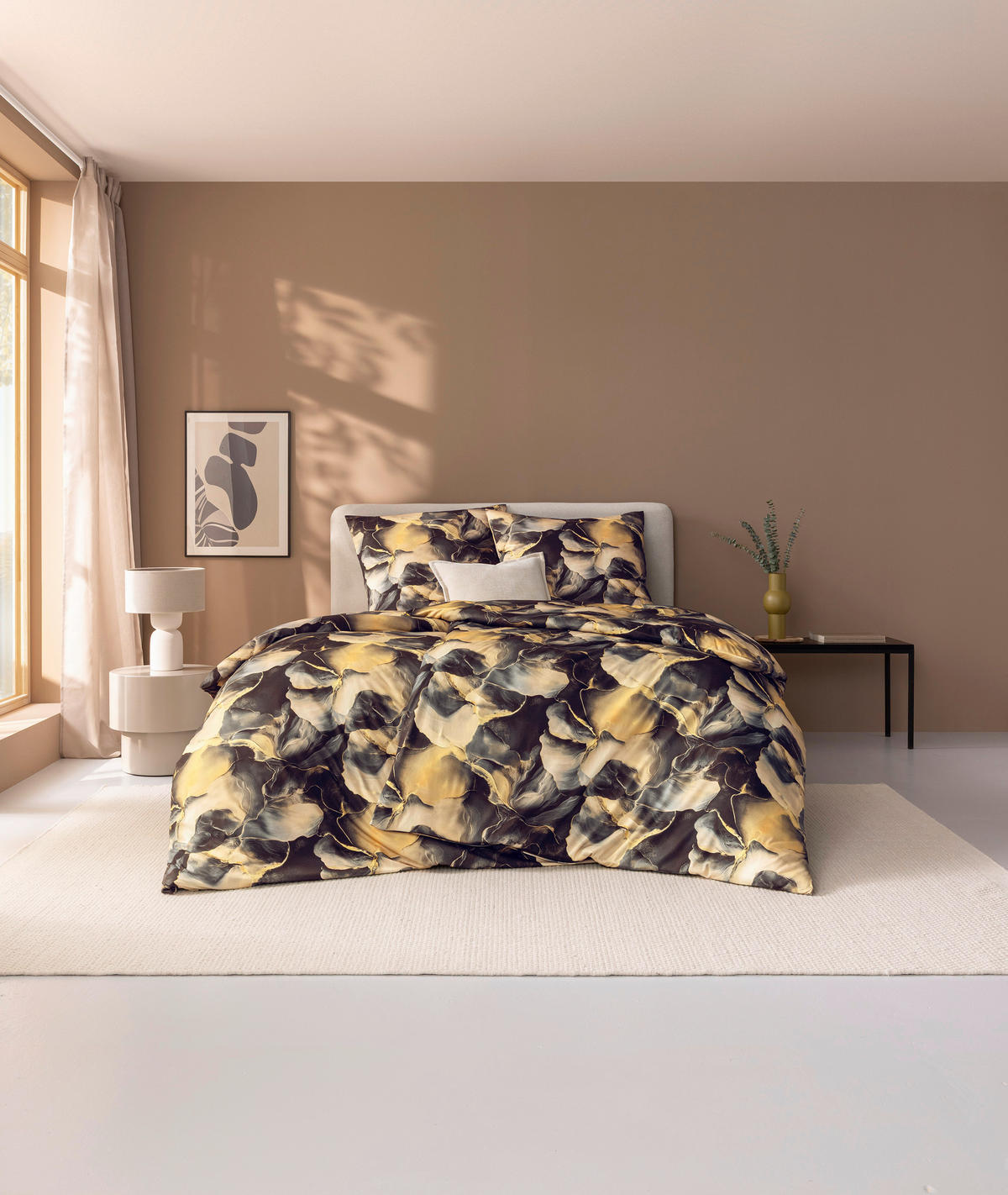 BETTWÄSCHE 2-teilig Atelier Interlock-Jersey 135/200 cm  - Grau, Design, Textil (135/200cm) - Estella