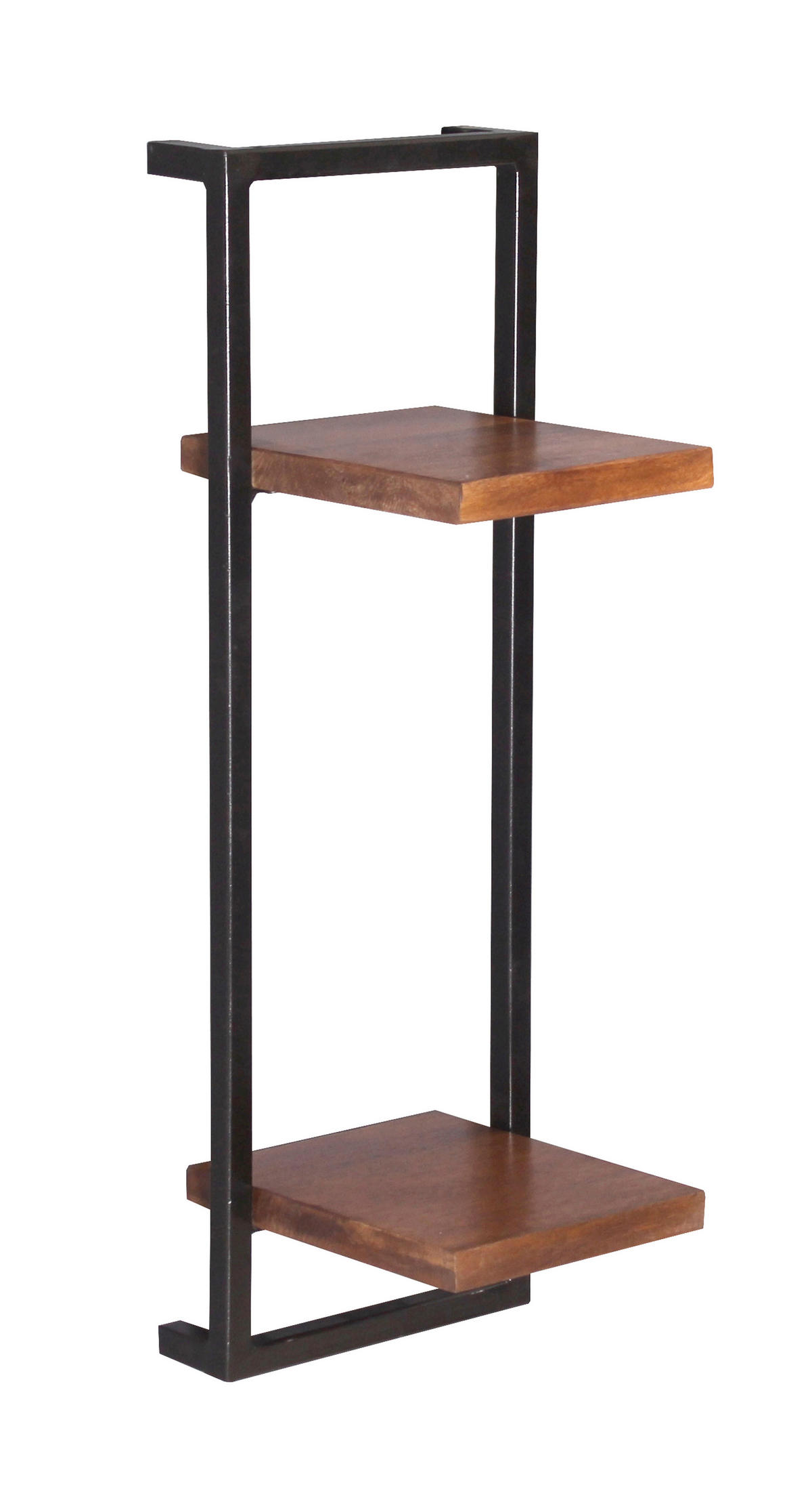 WANDREGALSET 135/75/25 cm  - Schwarz/Naturfarben, Design, Holz/Metall (135/75/25cm) - MID.YOU