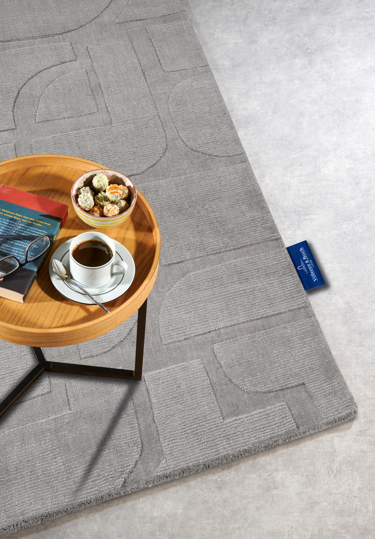 HANDWEBTEPPICH 80/150 cm Kollektion 1906 Grau  - Grau, Basics, Textil (80/150cm) - Villeroy & Boch