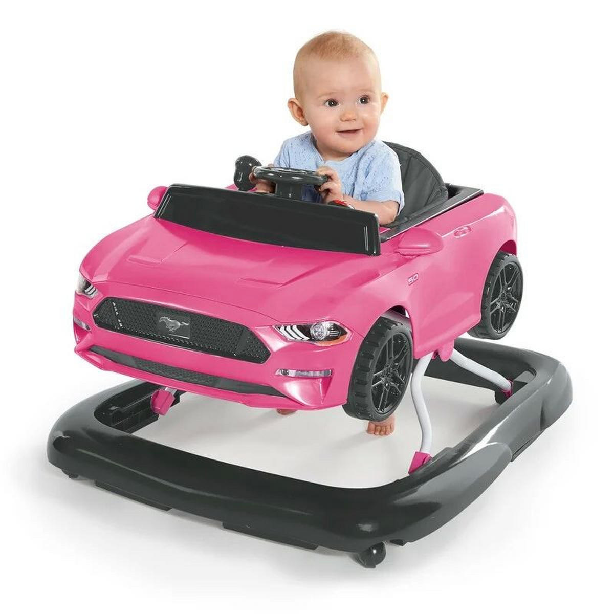 LAUFLERNWAGEN - Pink/Schwarz, Basics, Kunststoff/Textil (72,4/63,5/50cm)