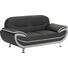 ZWEISITZER-SOFA Lederlook Hellgrau, Dunkelgrau - Chromfarben/Dunkelgrau, Basics, Textil/Metall (175/85/87cm) - Ti`me ZWEISITZER-SOFA Lederlook Hellgrau, Dunkelgrau - Chromfarben/Dunkelgrau, Basics, Textil/Metall (175/85/87cm) - Ti`me