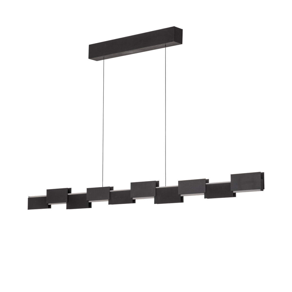 LED-HÄNGELEUCHTE Creo 141/180/9,5 cm  - Schwarz/Weiß, Design, Kunststoff/Metall (141/180/9,5cm) - Grossmann