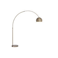 BOGENLEUCHTE 170/39/190-205 cm    - Goldfarben, Design, Metall (170/39/190-205cm) - Novel