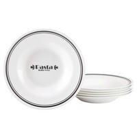 PASTATELLERSET Italien Party Bistrot 6-teilig  - Weiß, Basics, Glas (29cm) - Creatable