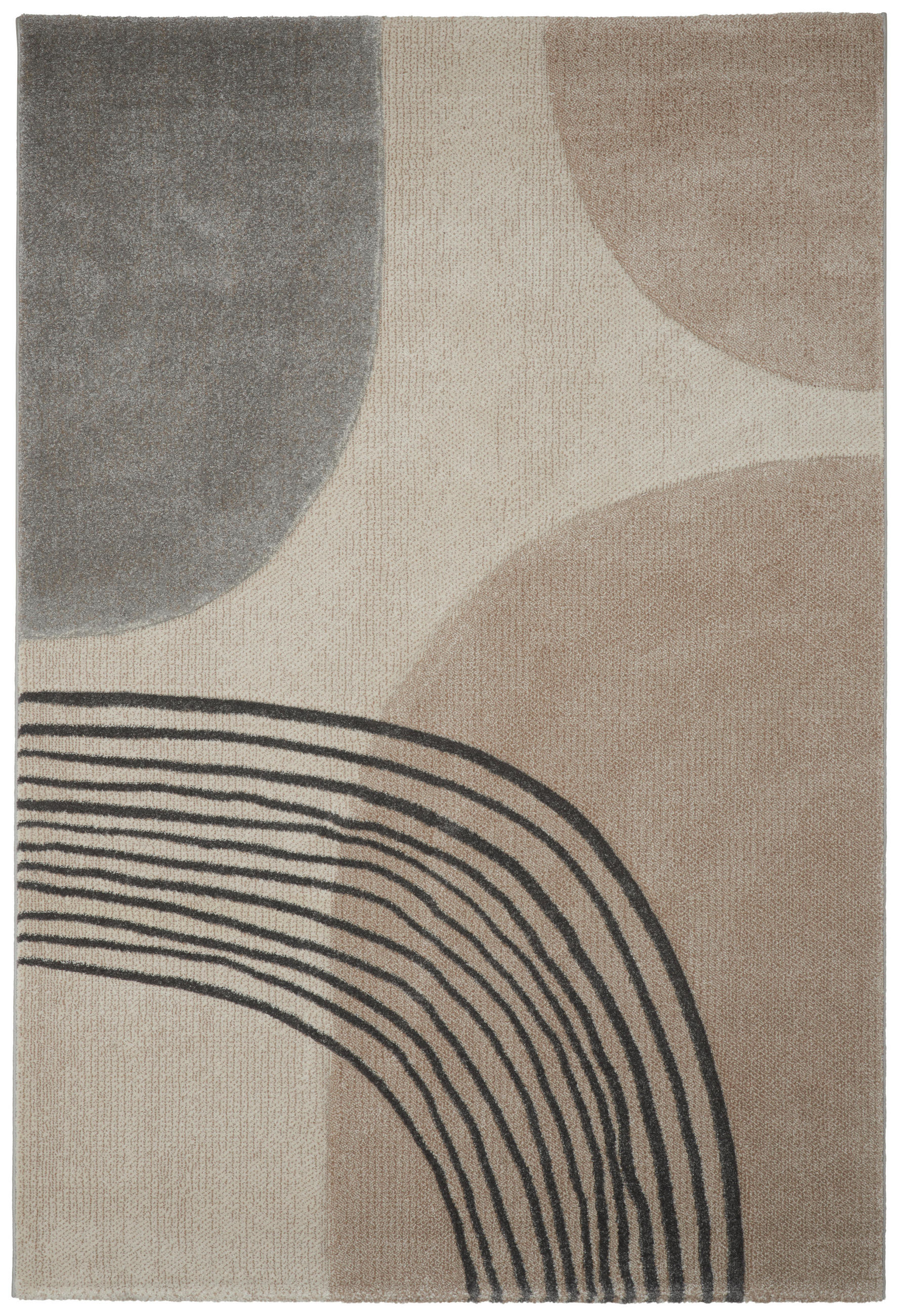 VÄVD MATTA 160/230 cm Zen  - grå, Klassisk, textil/plast (160/230cm) - Novel