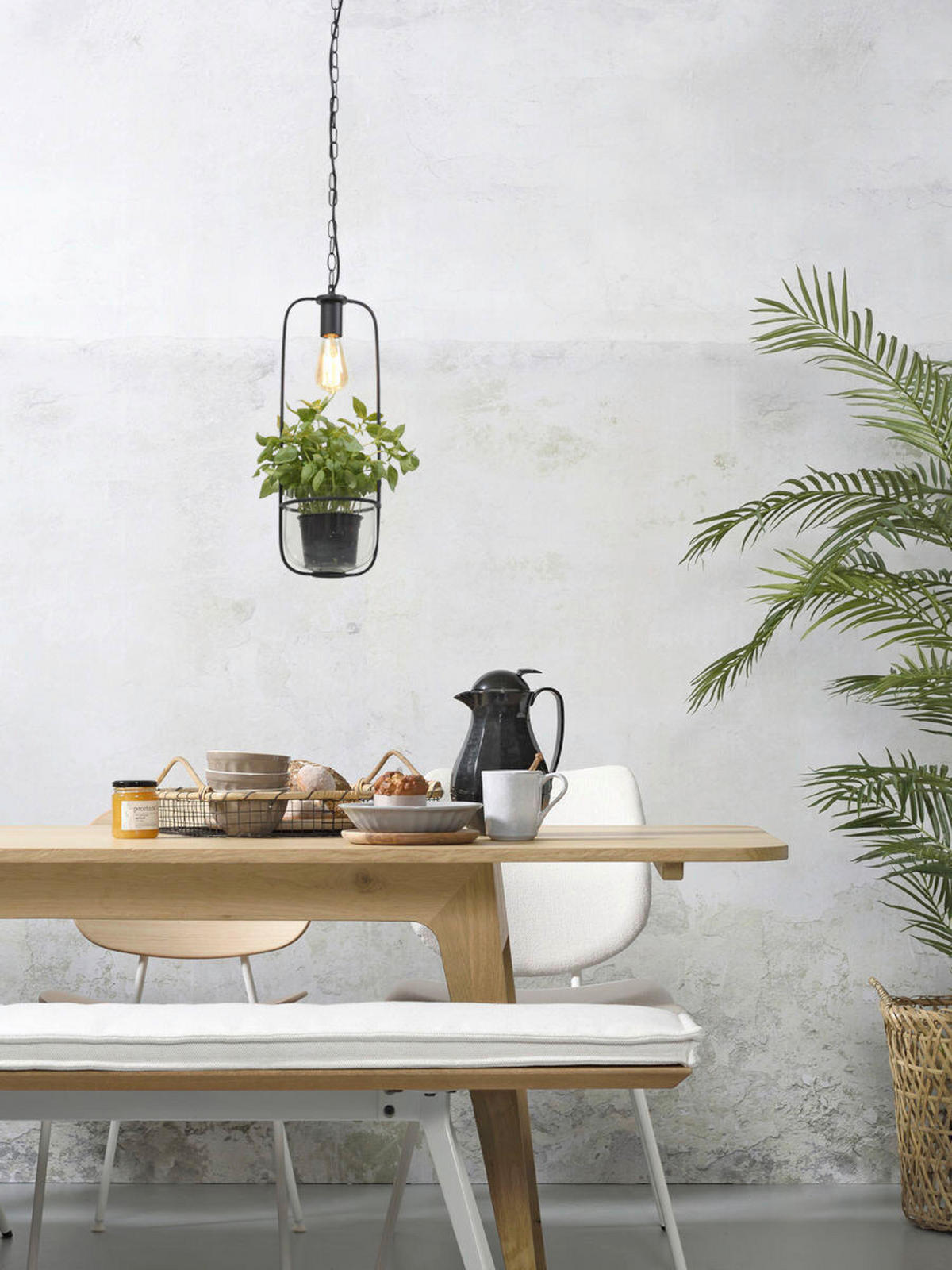 HÄNGLAMPA it's about RoMi  19/52 cm  - svart/transparent, Trend (19/52cm) - It's about Romi