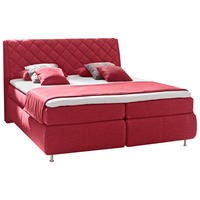 POSTEL BOXSPRING, 180/200 cm, červená - barvy hliníku/červená, Konvenční, kov/textil (180/200cm) - Dieter Knoll