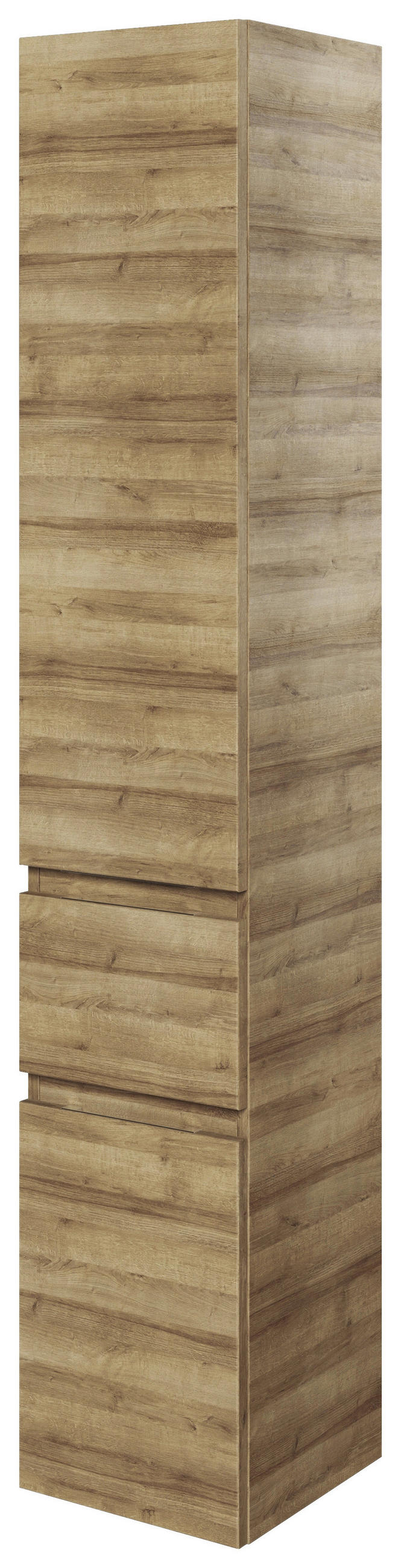 HOCHSCHRANK 30/168/33 cm - Eichefarben/Weiß, KONVENTIONELL, Glas/Holzwerkstoff (30/168/33cm) - Pelipal