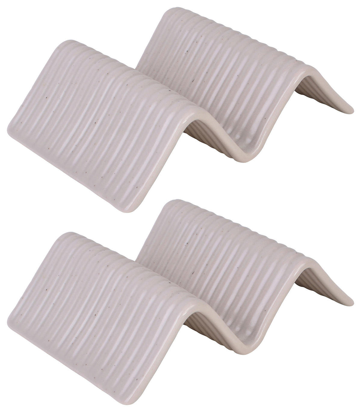SERVIERSCHALENSET 2-teilig Streat Food  14,5/10,5 cm  - Creme, Basics, Keramik (14,5/10,5cm) - Creatable