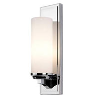 STENSKA SVETILKA ZA KOPALNICO  Elstead Amalia   11.4/12,9/40,9 cm        3000 K - barve kroma, Basics, kovina/steklo (11.4/12,9/40,9cm) - Elstead Lighting