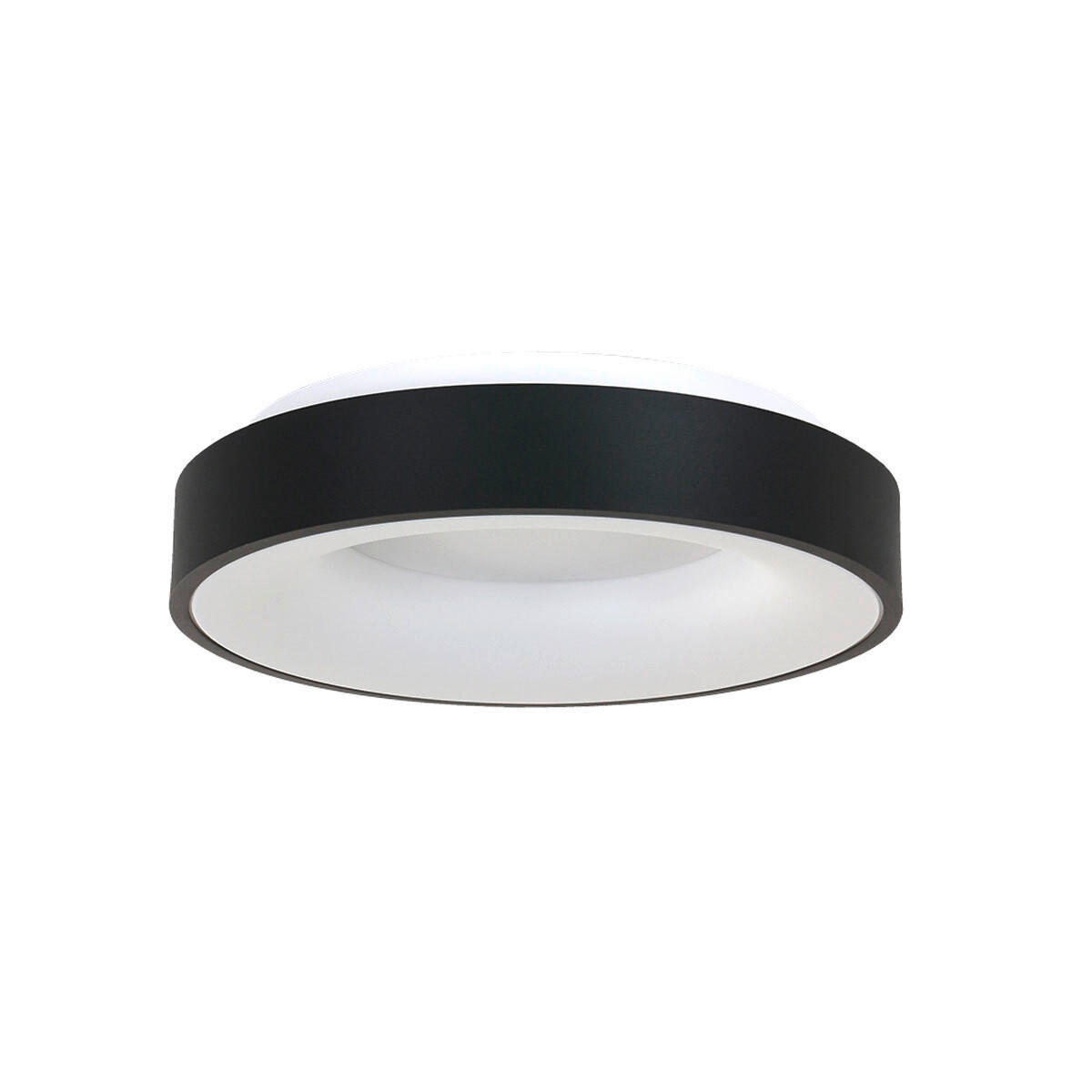 LED-DECKENLEUCHTE 38/9 cm   - Schwarz, Basics, Kunststoff/Metall (38/9cm)