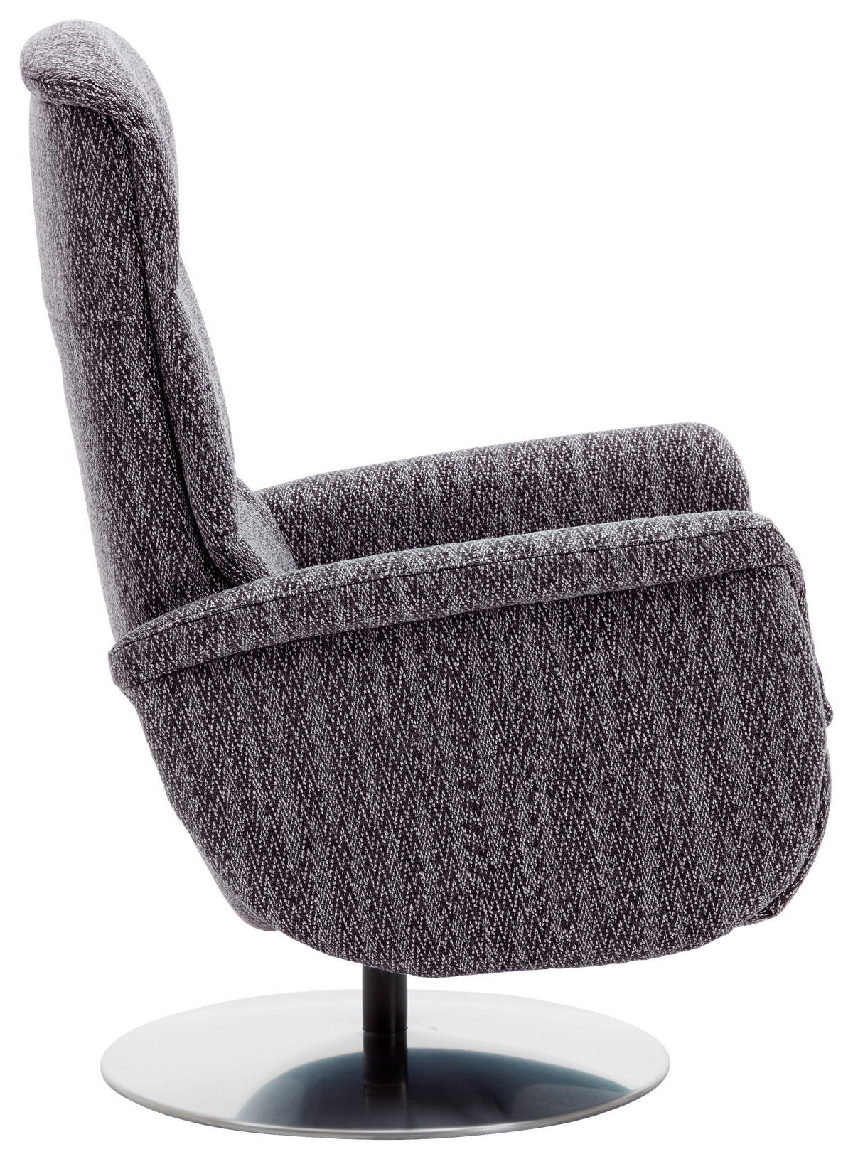 RELAXSESSEL in Textil Lila  - Edelstahlfarben/Lila, Design, Textil/Metall (71/112/83cm) - Dieter Knoll