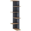 ECKREGAL - Honigeiche/Schwarz, LIFESTYLE, Holzwerkstoff (37/140/37cm) - MID.YOU