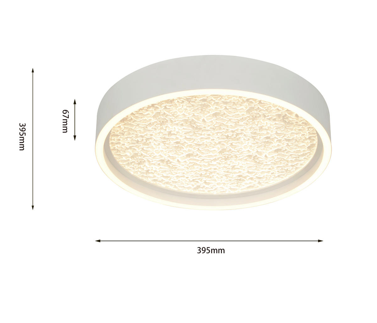 LED-DECKENLEUCHTE 40/6,5 cm   - Weiß, Basics, Kunststoff/Metall (40/6,5cm)