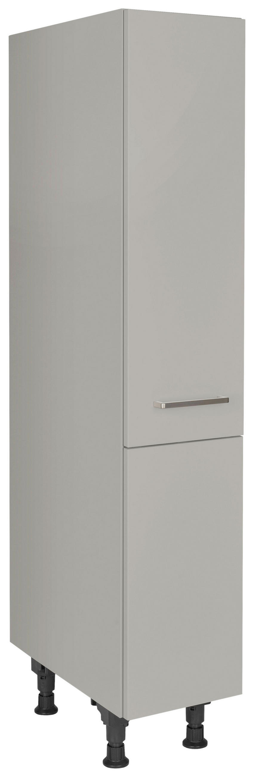 APOTHEKERSCHRANK 30/168/58 cm  in Grau  - Edelstahlfarben/Grau, MODERN, Holzwerkstoff/Metall (30/168/58cm) - Nobilia