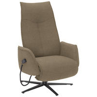 RELAXSESSEL in Textil Hellbraun  - Hellbraun/Anthrazit, Design, Textil/Metall (71/114/84cm) - Johann Jakob