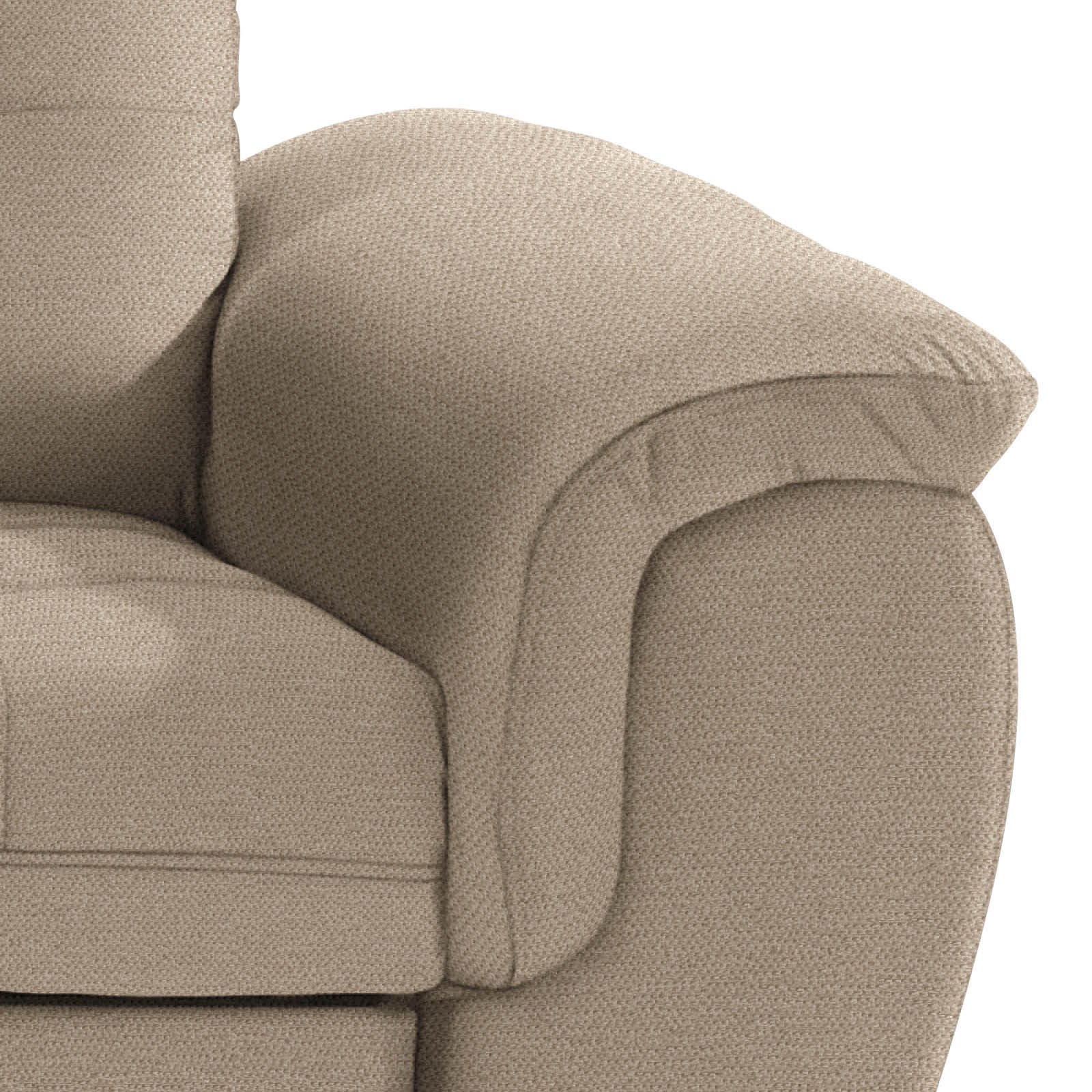 ECKSOFA Hellbraun Webstoff  - Hellbraun/Dunkelbraun, KONVENTIONELL, Kunststoff/Textil (183/251cm) - Livetastic