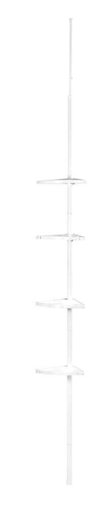 ZUHANYPOLC 26/78-275/19,5 cm  - fehér, Basics, műanyag/fém (26/78-275/19,5cm) - Wenko