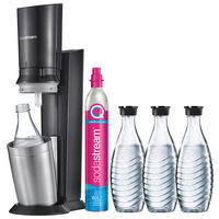 WASSERSPRUDLER Crystal inkl. 3 Flaschen  - Basics (29/45/20cm) - SodaStream