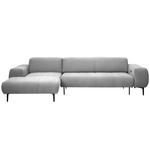 ECKSOFA in Chenille Greige  167/311 cm  - Greige/Schwarz, Design, Textil/Metall (167/311cm) - Xora