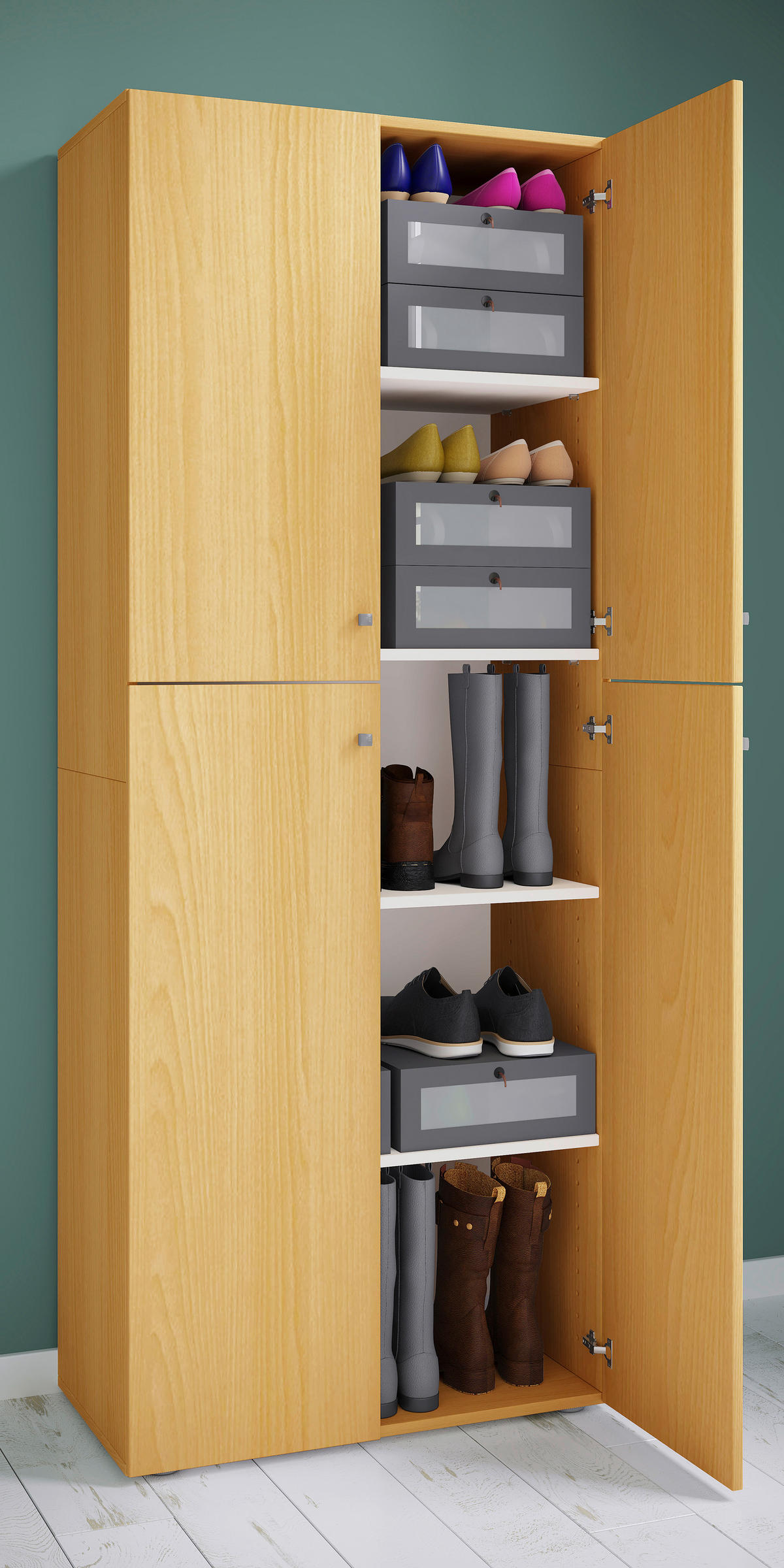 AKTENSCHRANK 70/182/37 cm  - Buchefarben, KONVENTIONELL, Holzwerkstoff (70/182/37cm) - MID.YOU