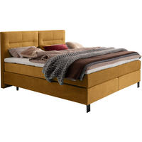 BOXSPRINGBETT 240/220 cm  in Senfgelb  - Senfgelb/Schwarz, KONVENTIONELL, Textil/Metall (240/220cm) - Esposa
