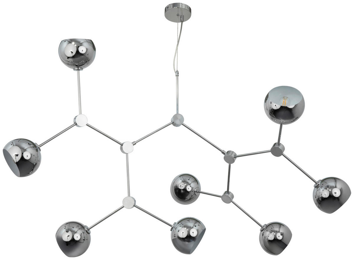 HÄNGELEUCHTE 148/110/159 cm   - Chromfarben, Trend, Metall (148/110/159cm) - Novel