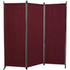 SICHTSCHUTZ - Bordeaux/Grau, Basics, Textil/Metall (165/165/51cm) - Boxxx