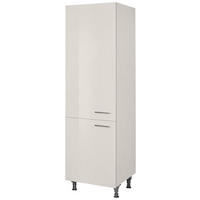 GESCHIRRSCHRANK 60/216,6/58 cm  in Hellgrau  - Edelstahlfarben/Hellgrau, MODERN, Holzwerkstoff/Metall (60/216,6/58cm) - Nobilia