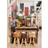 BAR in Braun, Schwarz - Schwarz/Braun, Design, Holz/Metall (140/105/52cm)