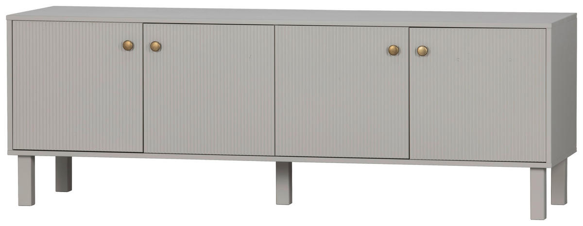 LOWBOARD Madu 160/56/46 cm  stehend  - Goldfarben/Hellgrau, Design, Holz/Metall (160/56/46cm) - Livetastic