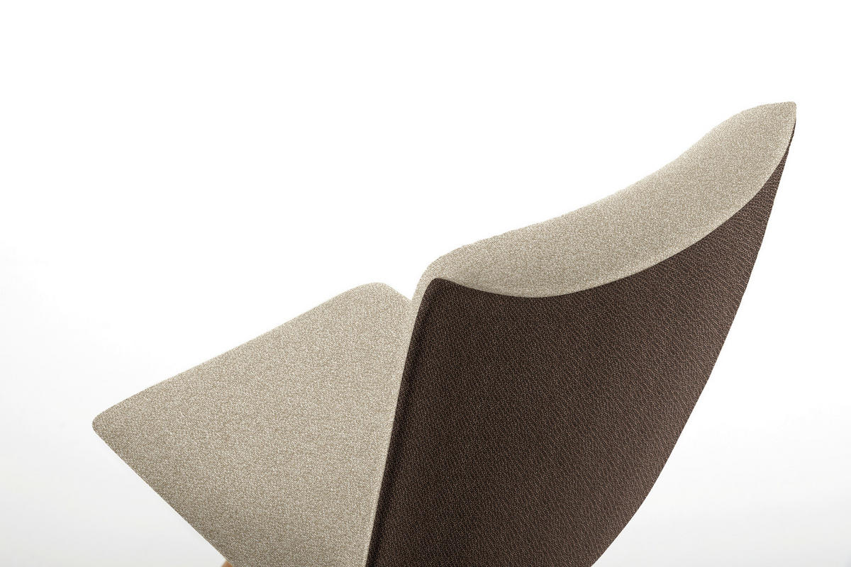 STUHL  in Flachgewebe  - Eichefarben/Beige, Design, Holz/Textil (48/91/63cm) - Koinor
