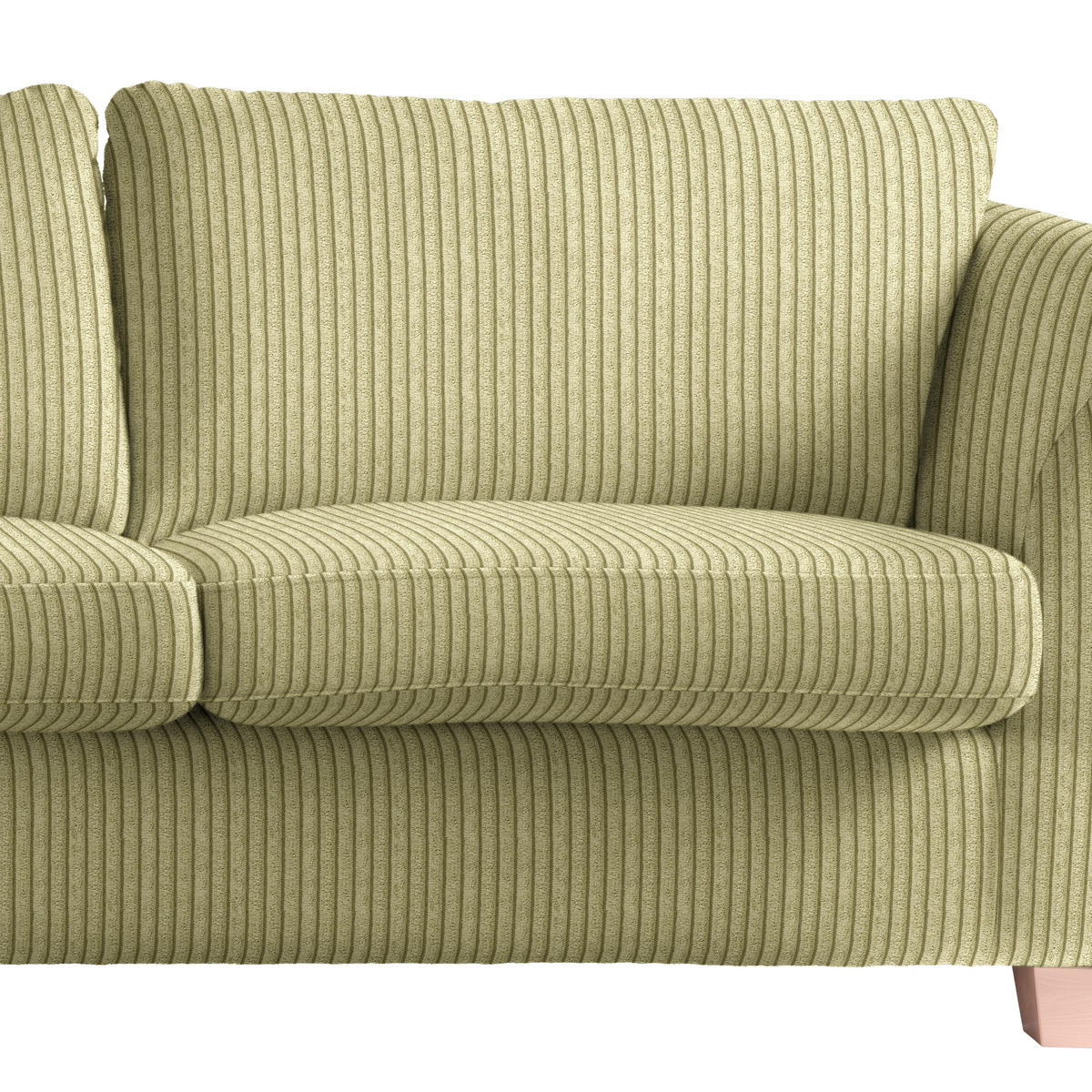 3-SITS SOFFA i manchester lime  - lime/naturfärgad, trä/textil (216/70-85/95cm) - MID.YOU