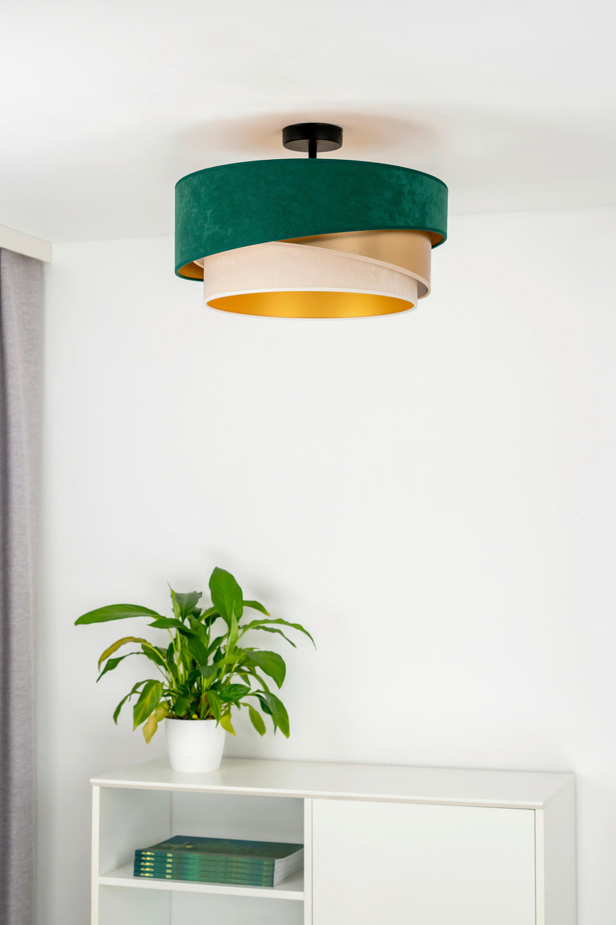 DECKENLEUCHTE 45/24 cm  - Multicolor, Design, Textil (45/24cm)