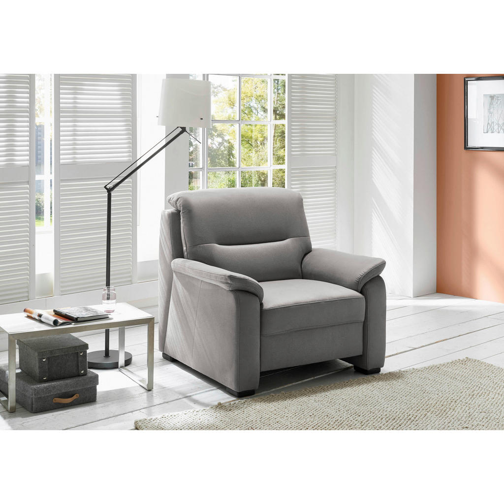 Thumbnail - Beldomo Comfort Fernsehsessel, Grau, Textil, 100x92x95 cm, Goldenes M, Stoffauswahl, Fußauswahl, Wohnzimmer, Sessel, Fer...