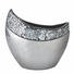 VASE - Silberfarben/Weiß, Basics (33/31/19,5cm) - AMBIA HOME