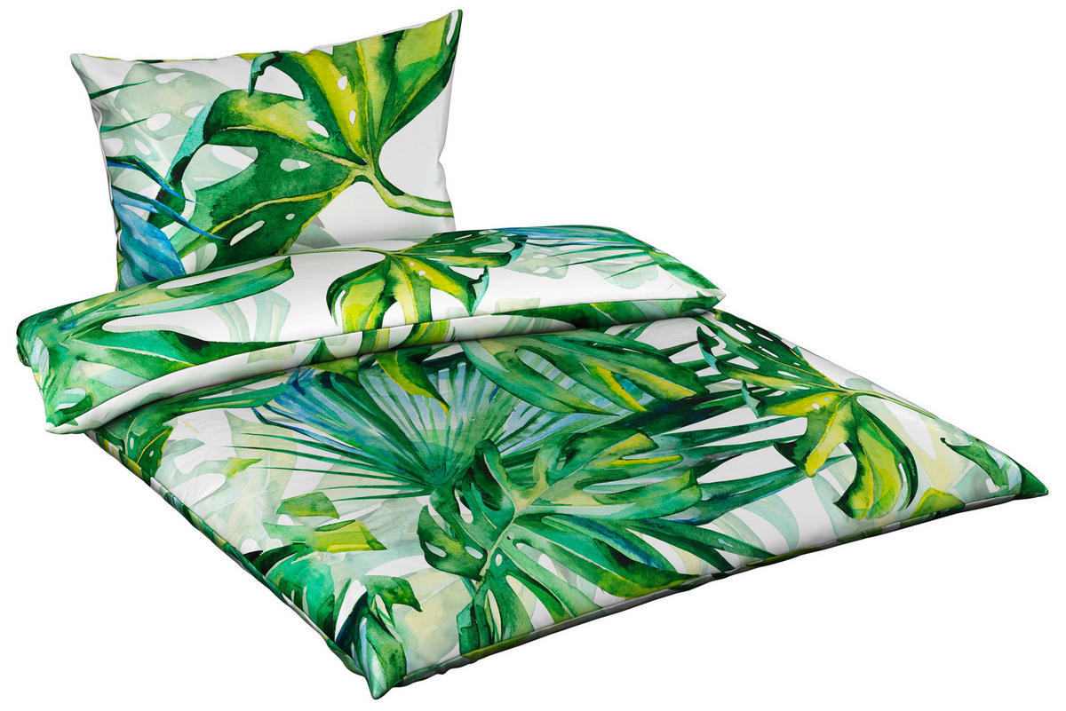 POSTELJNINA JUNGLE 220/240 cm saten večbarvno  - večbarvno, Konvencionalno, tekstil (220/240cm) - Esposa
