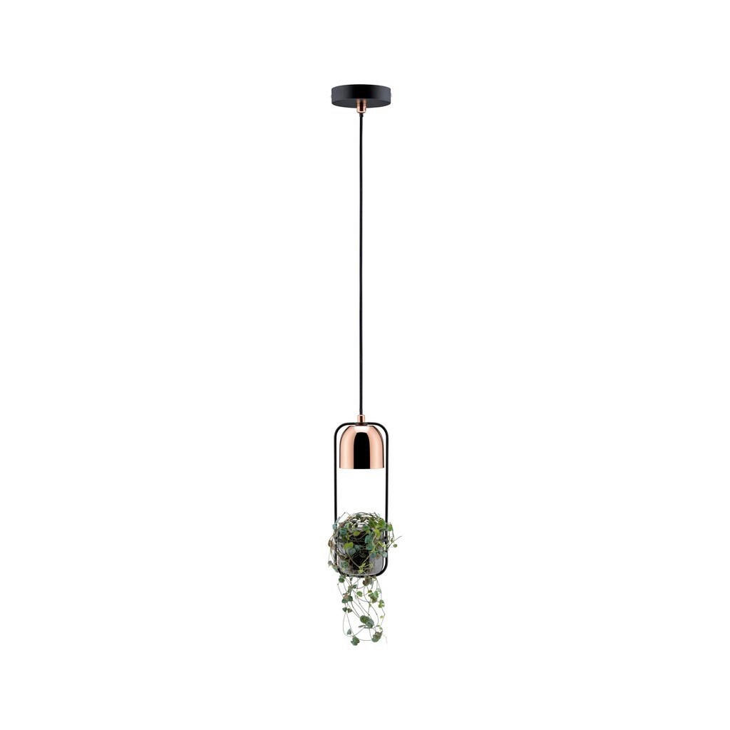 Paulmann Hängeleuchte Neordic Schwarz, Kupfer 110 cm