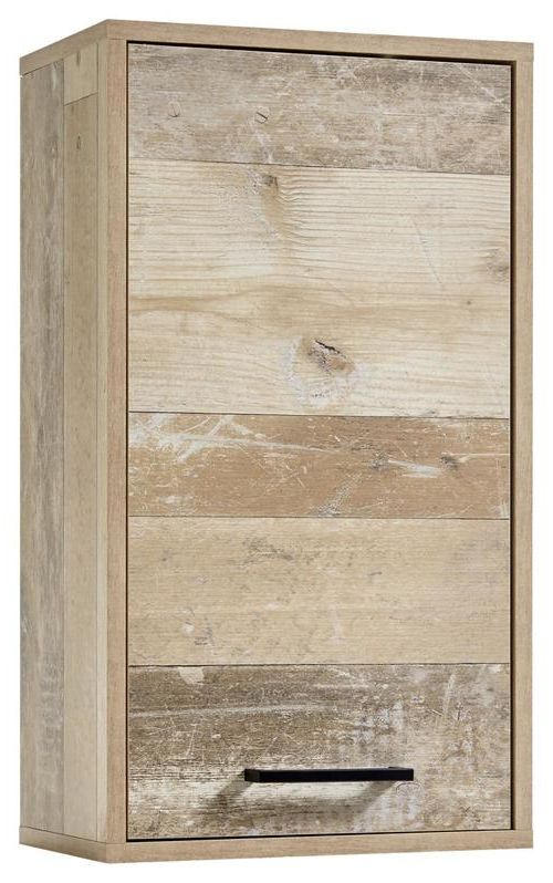 HÄNGESCHRANK Eichefarben - Eichefarben/Schwarz, KONVENTIONELL, Holzwerkstoff/Kunststoff (38/68/23cm) - MID.YOU