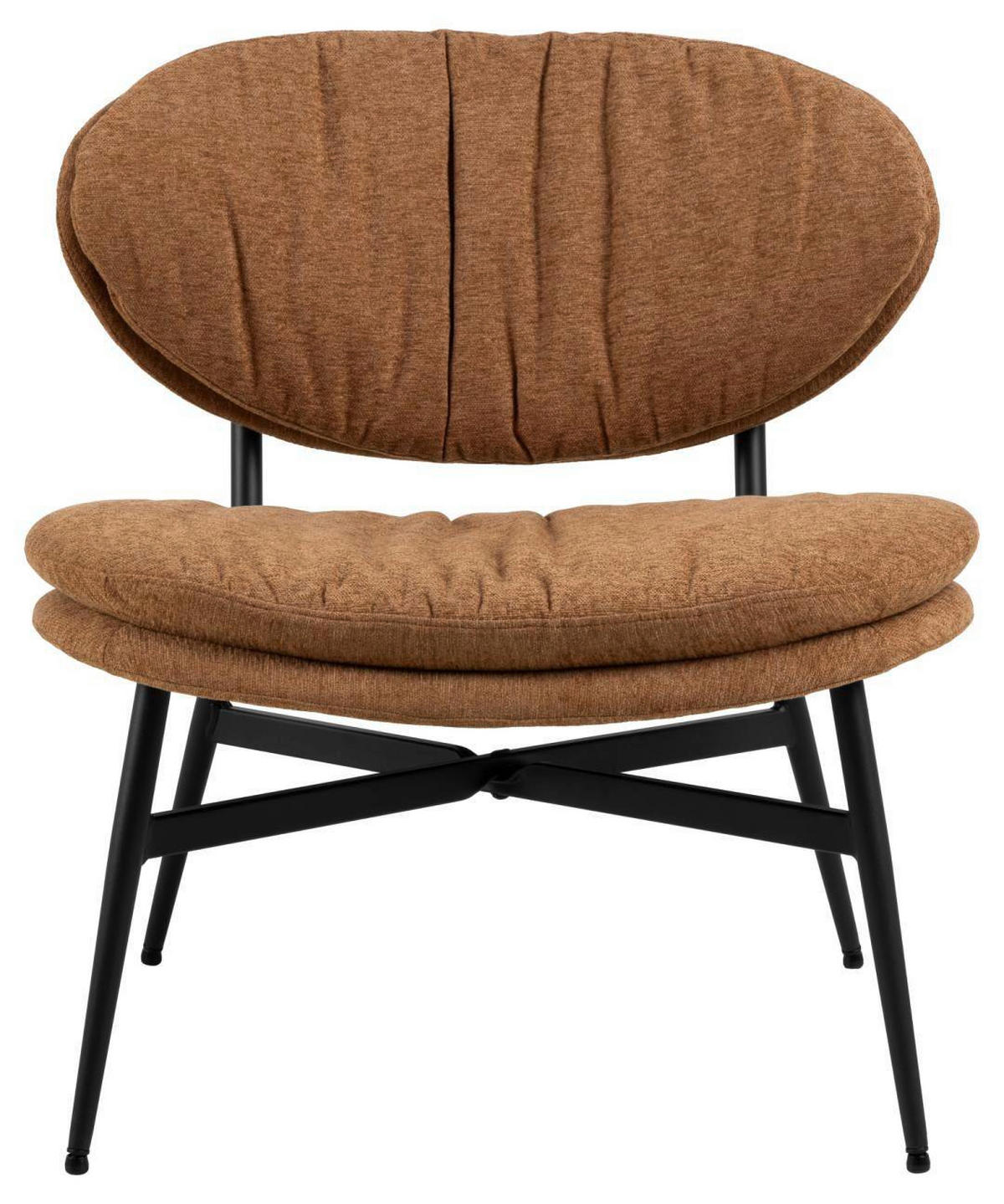 FÅTÖLJ i metall, textil terrakotta  - terrakotta, Design, metall/textil (70/73/76cm) - Best Price