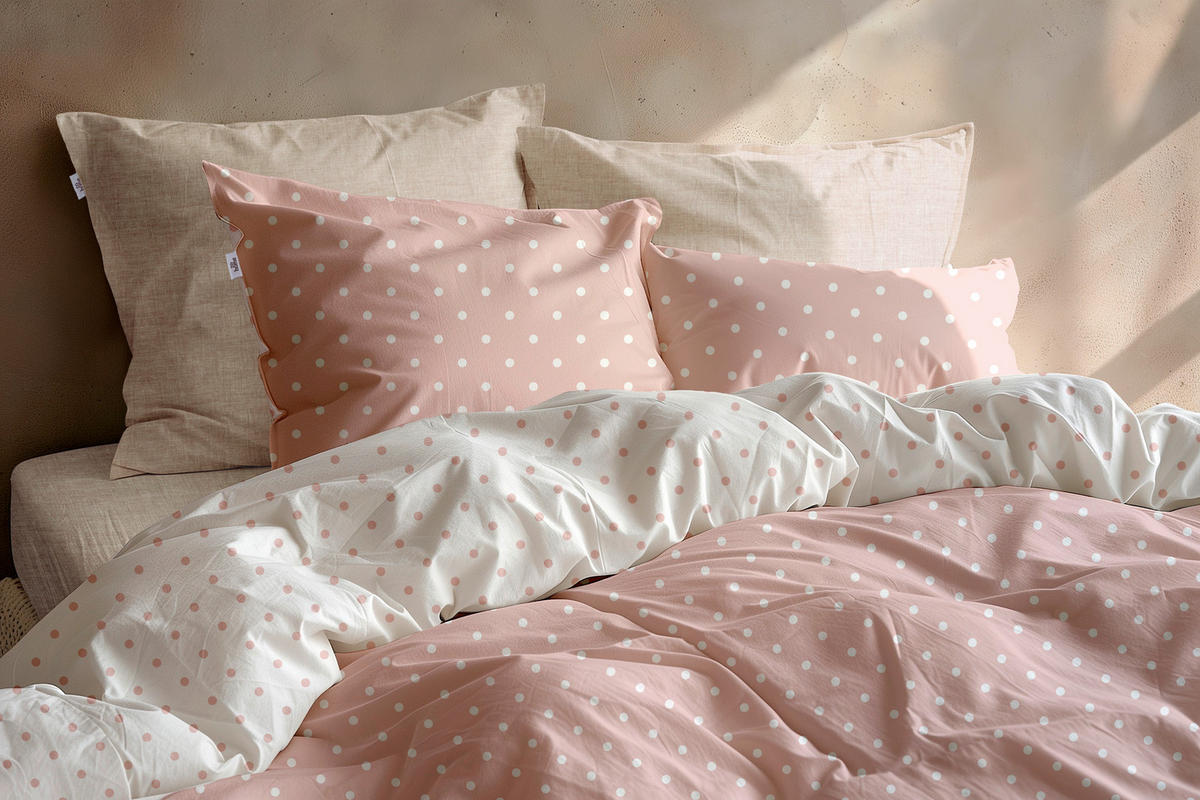 BETTWÄSCHE Punta-di-Cotone Renforcé 155/220 cm  - Rosa, Basics, Textil (155/220cm)