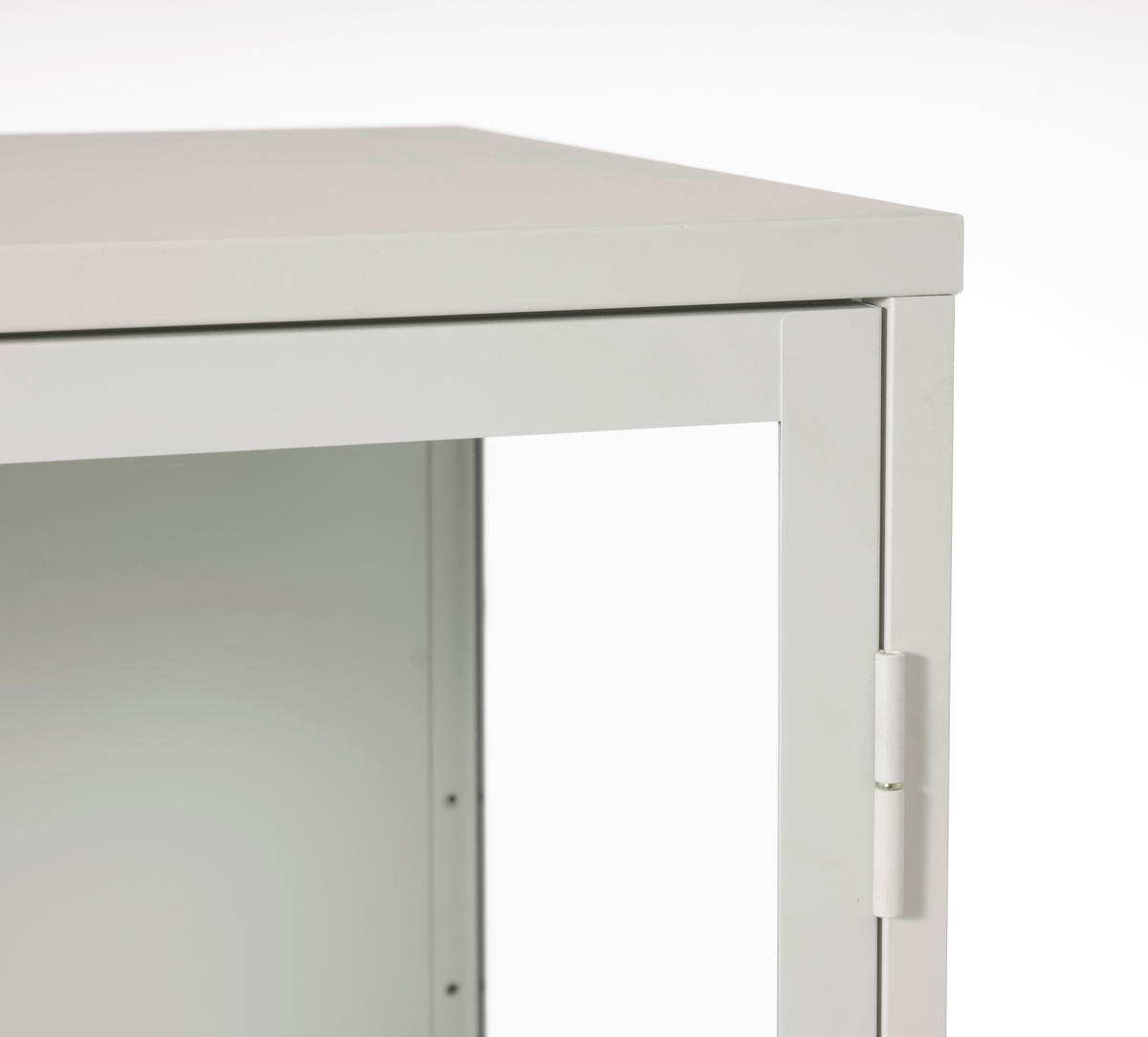 HÖG BYRÅ greige  90/160/40 cm  - greige/guldfärgad, Trend, metall/glas (90/160/40cm) - Xora
