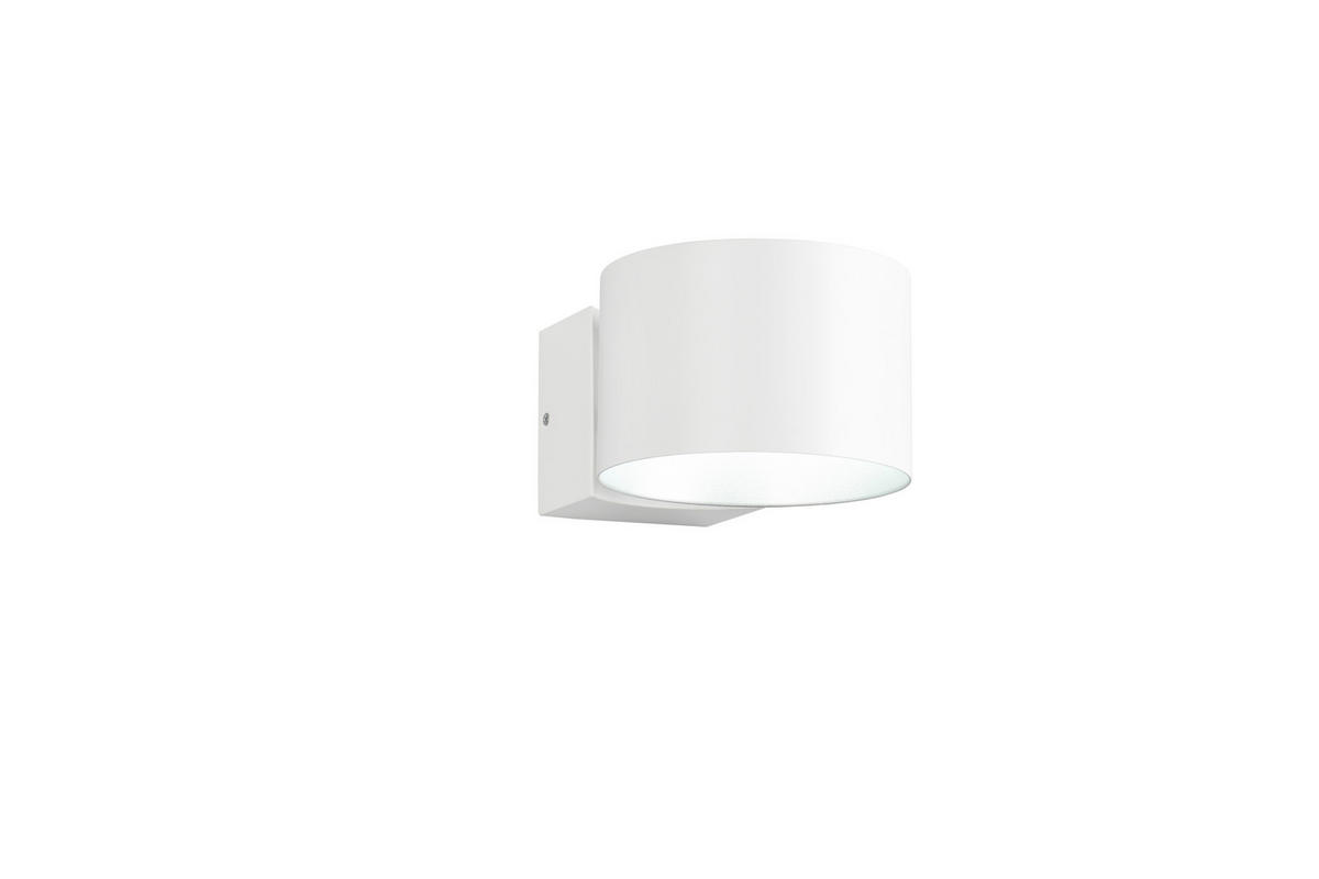 NÁSTĚNNÉ LED SVÍTIDLO, 15/10 cm  - bílá/barvy stříbra, Konvenční, kov (15/10cm) - Musterring