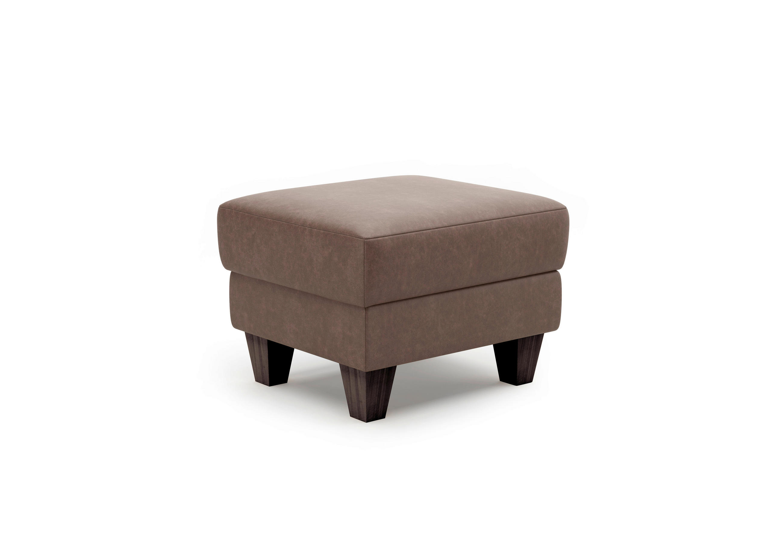 HOCKER in Textil Haselnussfarben  - Wengefarben/Haselnussfarben, Konventionell, Holz/Textil (58/48/58cm) - Sit & More