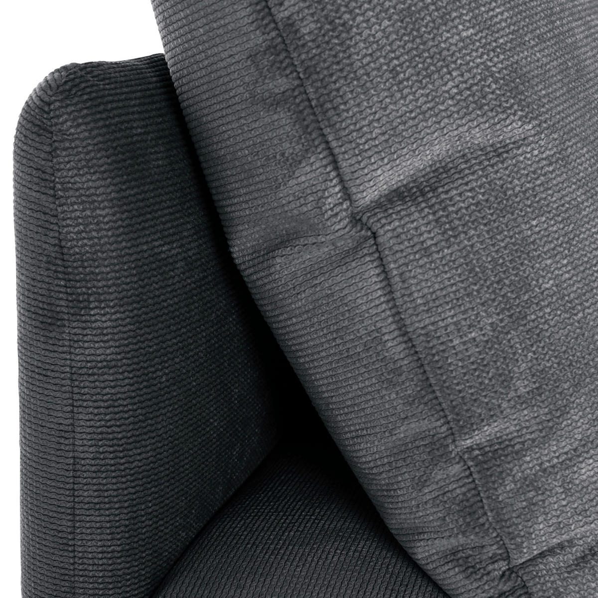 SOFAELEMENT in Flachgewebe Anthrazit  - Anthrazit/Schwarz, KONVENTIONELL, Holz/Textil (77/72/83cm) - MID.YOU