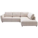 ECKSOFA  in Chenille Naturfarben  310/224 cm  - Schwarz/Naturfarben, KONVENTIONELL, Kunststoff/Textil (310/224cm) - Hom`in