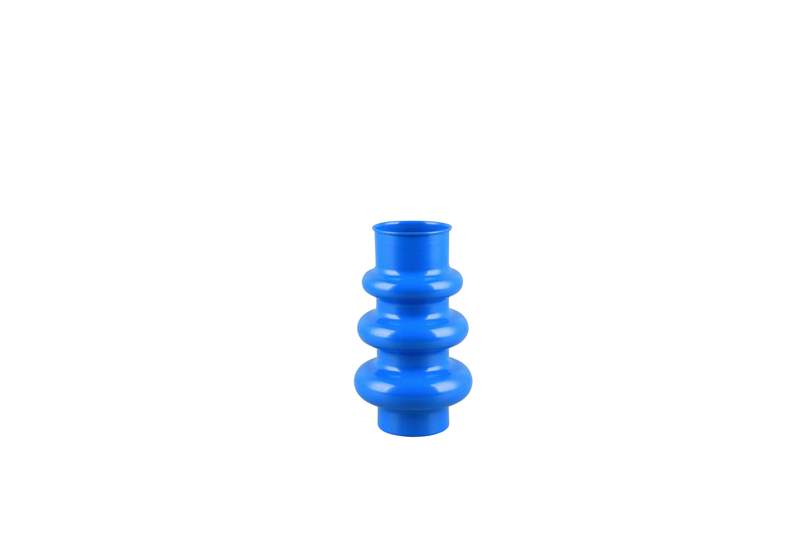 DEKOVASE  - Blau, Basics, Metall (17/30/17cm)