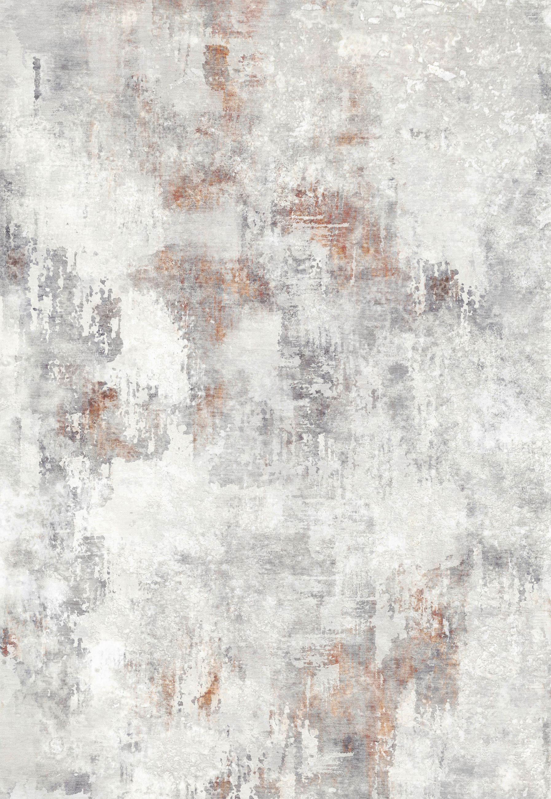 VINTAGE-TEPPICH 130/190 cm ONDEA JORG Hellgrau, Rostfarben, Grauweiß  - Rostfarben/Hellgrau, Basics, Kunststoff/Textil (130/190cm) - Lindorug