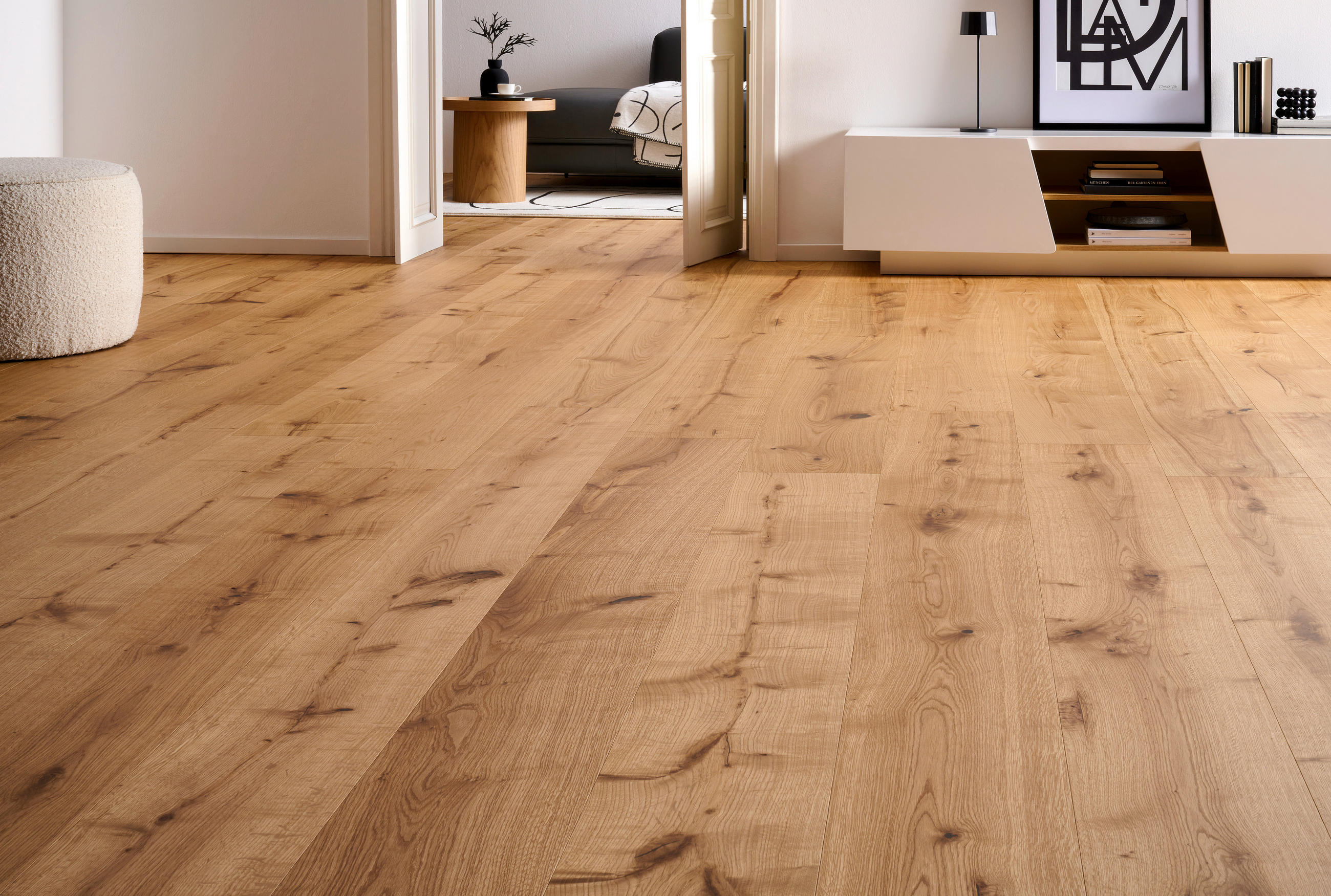 SCHLOSSDIELE Eiche rustikal  per  m² - Eichefarben, LIFESTYLE, Holz (238/23,3/1,3cm) - Waldwelt