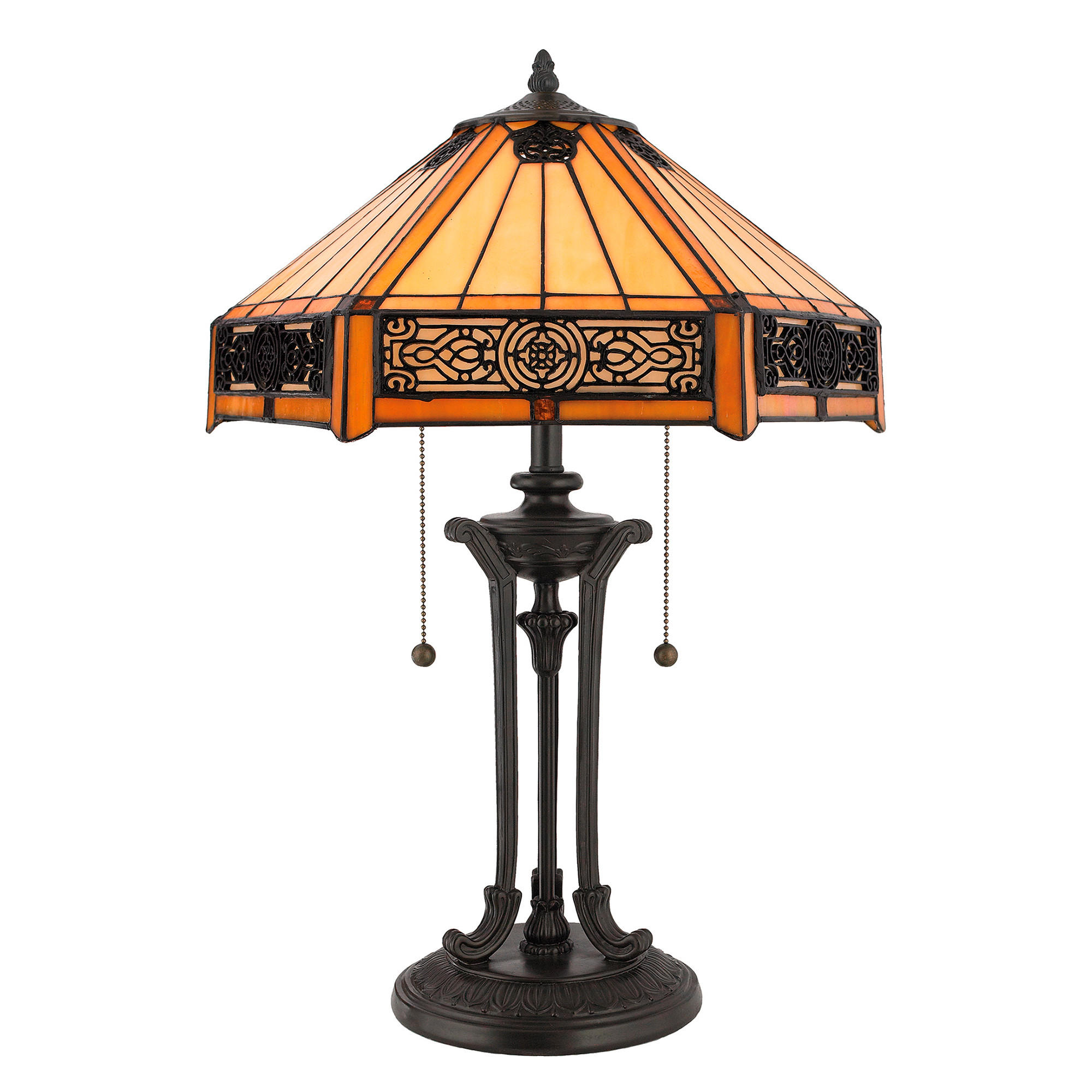 TISCHLEUCHTE - Bronzefarben, Konventionell, Glas/Metall (58,4/40,6/40,6cm) - Elstead Lighting